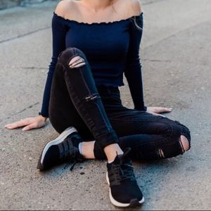 Black Ripped Jeans
